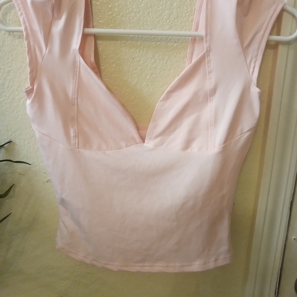 Elegant Light Pink Sleeveless Duo Corset Size Small - Picture 6 of 6